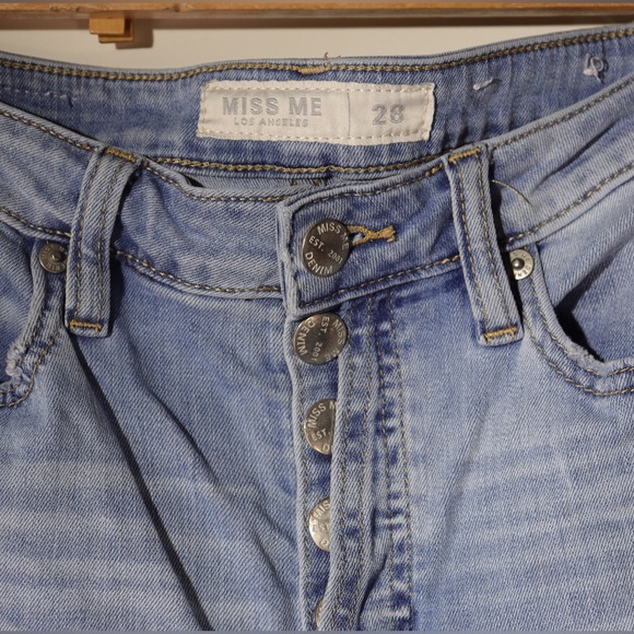 MISS ME - WOMENS HIGH-RISE FLARE JEANS Plain with stretch - Picture 6 of 16